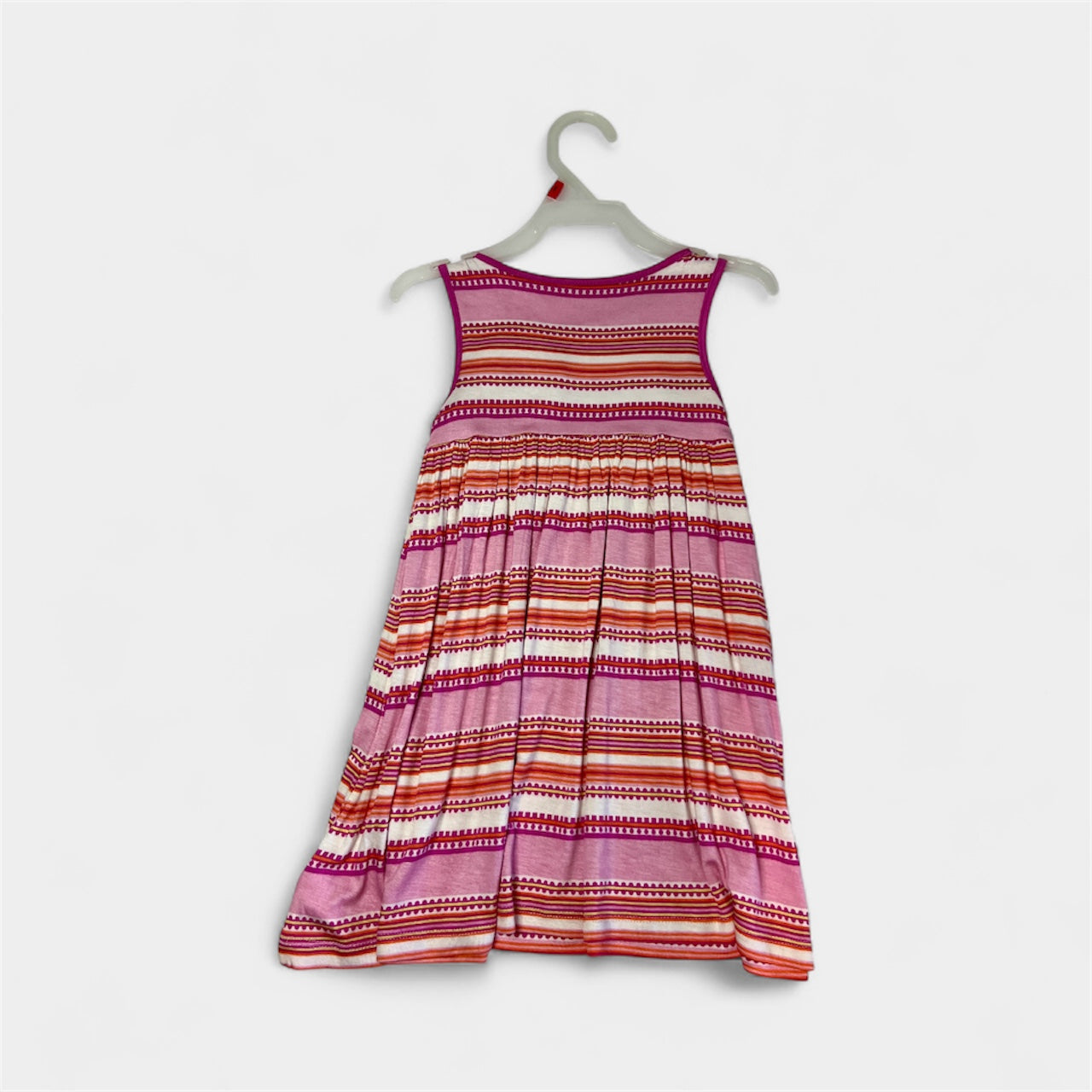 Pink Stripe Toddler Girls Viscose Dress