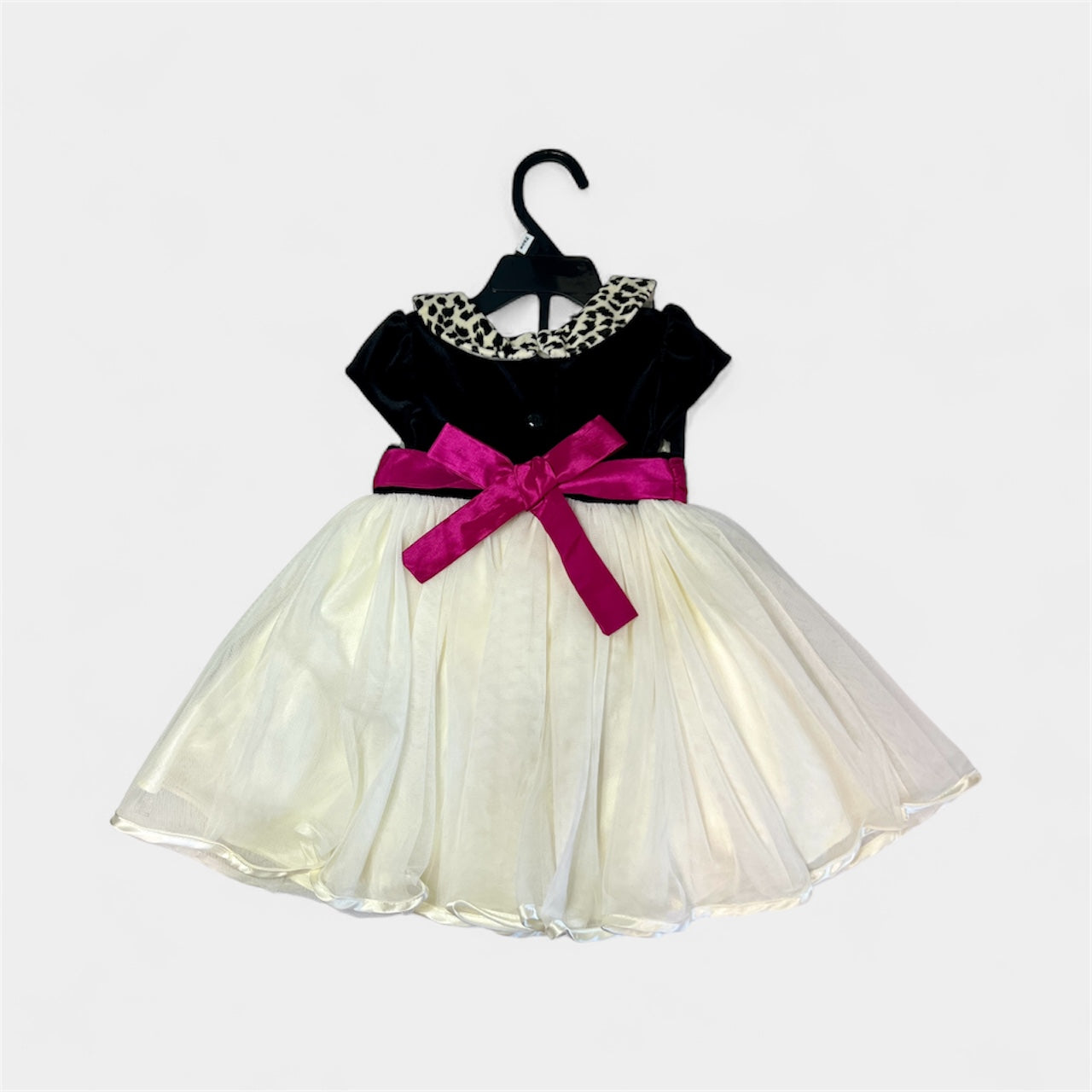 Party Animal Baby Girls 2-Piece Holiday Tulle Dress and Diaper Cover Set