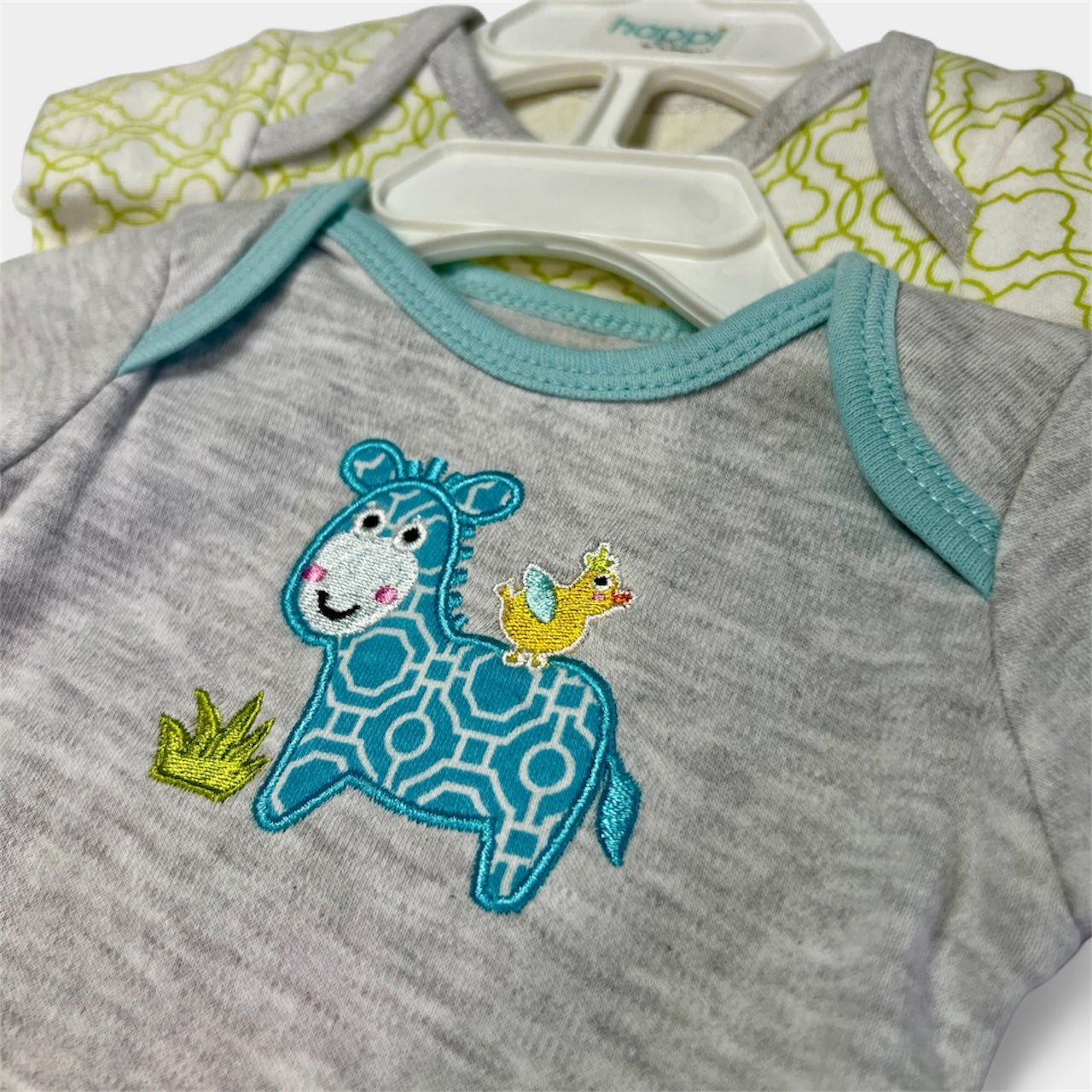 Baby 2-Pack Animals Short-Sleeve Cotton Bodysuits